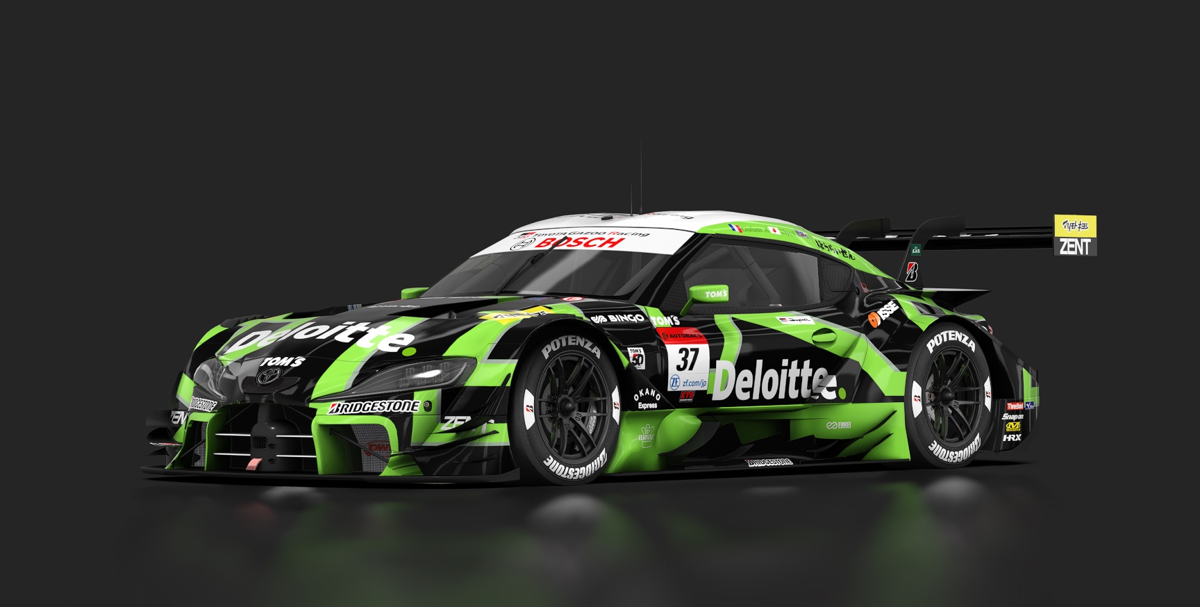 Toyota GR Supra GT500, skin 04_deloitte_toms