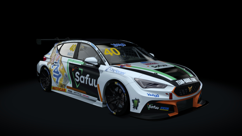 Cupra Leon Competición 2022, skin 2022 BTCC Yazoo #40